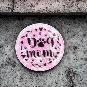 Pink Dog Mom Phone Grip Popsocket
